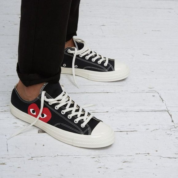 Comme des Garcons PLAY Shoes - Comme Des Garçons Play X Converse Chuck 70 Low 'Black White' Sneakers